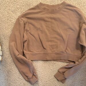 H&M Light Brown Cropped Sweatshirt